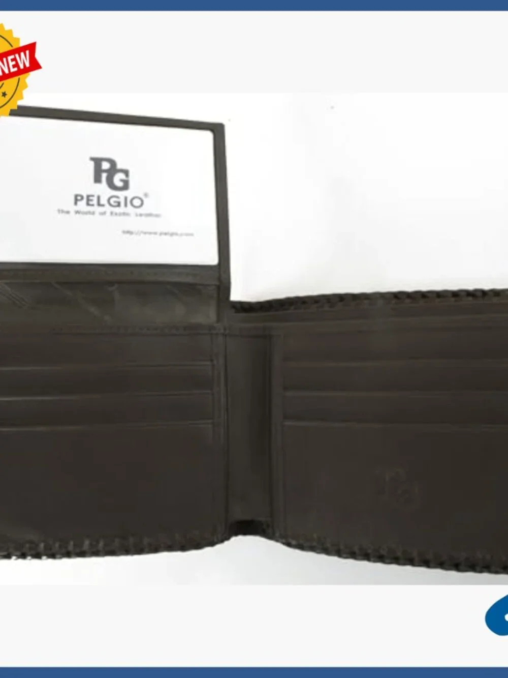 Genuine Crocodile Leather Bifold Wallet with Secret Compartment